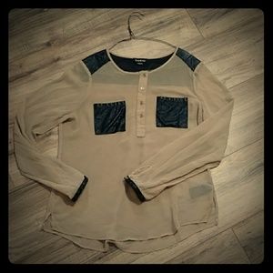 Bebe sheer top